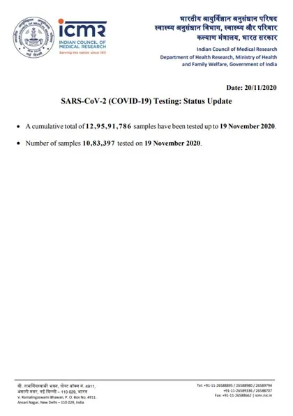 india coronavirus samples tested for icmr details 